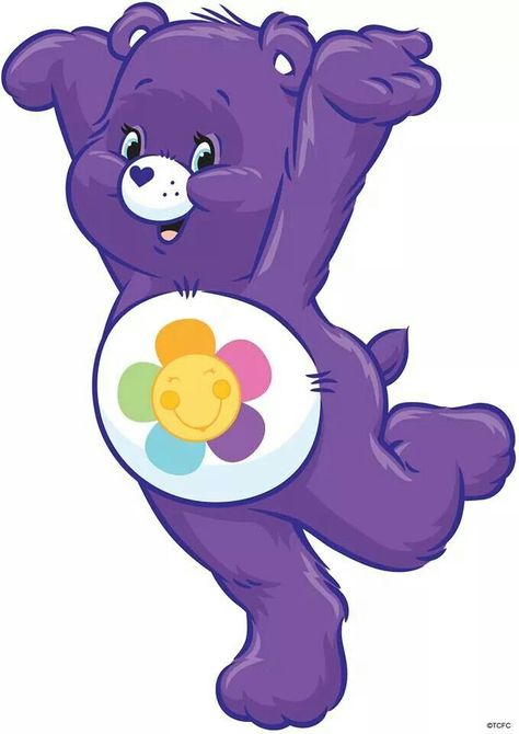 Care Bears Harmony Bear, Harmony Bear, Care Bears Birthday Party, Teddy Bear Cartoon, Purple Bear, Care Bear Party, Care Bear Birthday, Teddy Bear Clipart, Care Bears Cousins