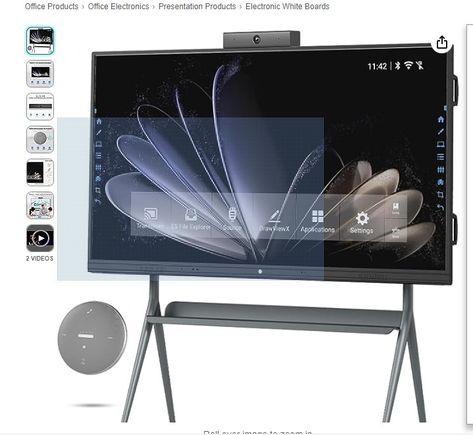 TIBURN R1 75" Smart Board, Touchscreen Display, 4K UHD Interactive Whiteboard, Touch Screen Interactive Smart Whiteboard for Classroom and Businesses(Board + Stand) 5.0 out of 5 stars (1) $4,169.00 Save $300.00 with coupon FREE delivery Tomorrow 8 AM - 8 PM Smart Whiteboard, Digital Whiteboard, Board Stand, Interactive Whiteboard, Drafting Table, Smart Board, Touch Screen Display, Digital Display, Whiteboard