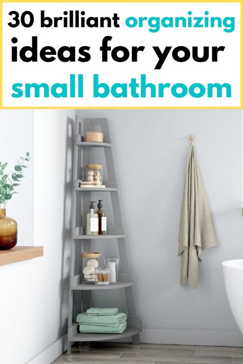 Grey corner shelves Corner Cabinet Organization Bathroom, Bathroom Corner Shelves Decor, Corner Shelves Bathroom Storage, Small Bathroom Corner Storage, Bathroom Counter Corner Shelf, Small Bathroom Corner Decor, Small Corner Cabinet Ideas, Corner Shelves Bathroom, Corner Bathroom Storage