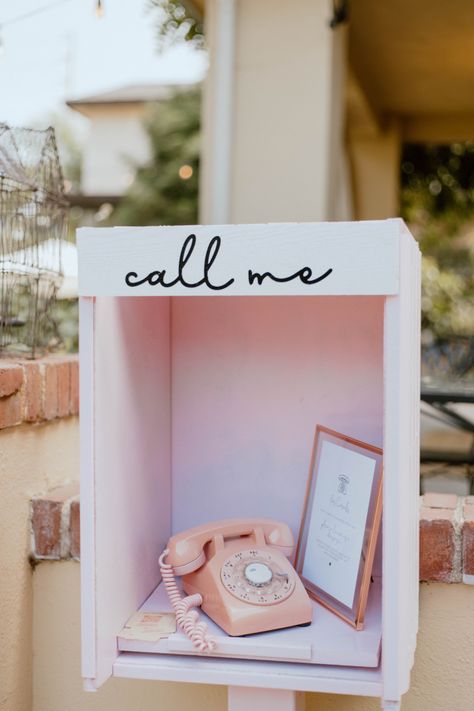 @afterthetoneco Wedding Booths Ideas, Phone Booth Wedding Guest Book, Wedding Entry Table Ideas Receptions, Audio Guest Book Phone Booth, Diy Audio Guest Book, Diy Phone Booth Wedding, Wedding Telephone Booth, Diy Telephone Booth, Wedding Phone Booth