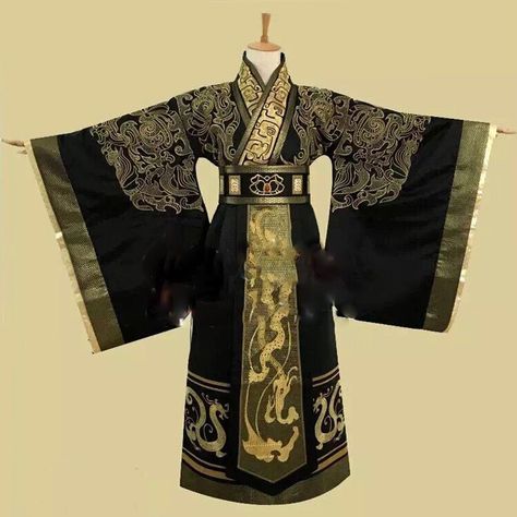 Chinese Emperor Clothing, Historical Fashion Men, Empress Costume, Historical Chinese Clothing, Chinese Gown, Medieval Clothes, Male Kimono, Chinese Traditional Clothing, Chinese Clothing