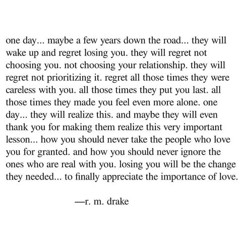 Losing Her Quotes, Make Him Regret, Losing You Quotes, Her Quotes, Crush Facts, Drake Quotes, She Quotes, You Quotes, Reminder Quotes
