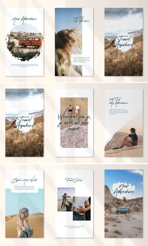 Travel Instagram Post Template, Travel Instagram Template, Travel Template Background, Travel Stories Instagram, Travel Instagram Stories, Travel Instagram Post, Travel Graphic Design, Travel Graphics, Instagram Grid Design