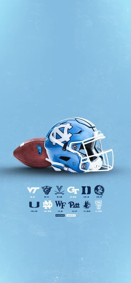 North Carolina Football, Tar Heels Football, Unc Football, Tarheels Basketball, Carolina Football, Nfl Football Pictures, Unc Tarheels, Sports Graphics, North Carolina Tar Heels