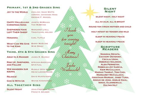 EL Christmas Concert Program 20122 Music Program Ideas, Christmas Elementary, Preschool Crafts Fall, Holiday Program, Christmas Program, Christmas Concert, Agenda Template, Christmas School, Program Ideas