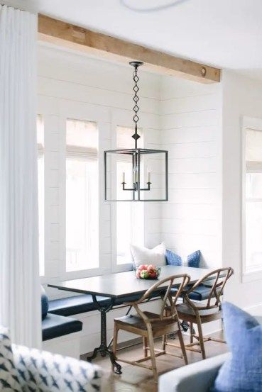 Ditch The Dining Room, Mcgee Kitchen, Banquette Seating In Kitchen, Friday Inspiration, Farmhouse Dining Rooms Decor, Kitchen Breakfast Nooks, Farmhouse Dining Room Table, Kitchen Seating, Banquette Seating