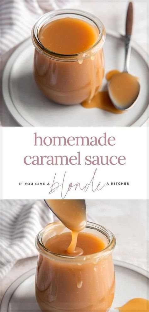 Top your next dessert with delicious homemade caramel sauce. With only 5 ingredients, it’s incredibly easy to make in only 15 minutes! You’ll love how well it pairs with vanilla ice cream and apple pie. Easy Caramel Sauce, Ice Cream Cheesecake, Caramel Sauce Recipe, Cracker Candy, Caramel Recipe, Slushie Recipe, Easy Caramel, Cream Cheesecake, Caramel Recipes Sauce