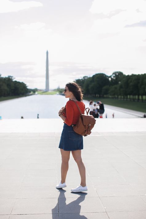 Summer Washington Dc Outfit, Washington Dc Tourist Outfit, Dc Tourist Outfit, Spring Dc Outfits, Outfit Ideas For Washington Dc, What To Wear In Dc Summer, Summer Dc Outfit, Summer In Dc Outfits, Dc Travel Outfits