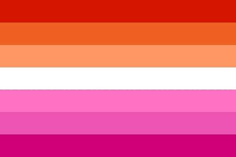 just a more vibrant lesbian flag i made🫶 Lesbian Colors, Toddler Makeup, Lesbian Flag Colors, Lesbian Pride Flag, Bisexual Flag, Small Icons, Lgbtq Flags, Lgbt Flag, Lesbian Flag