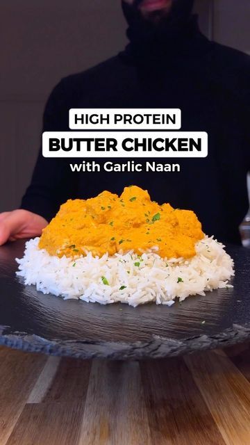 Naan Butter Chicken, Homemade Garlic Naan, Chicken Garlic, Garlic Naan, Healthy High Protein Meals, Easy Healthy Meal Prep, Makanan Diet, Favorite Comfort Food, Food Recepie