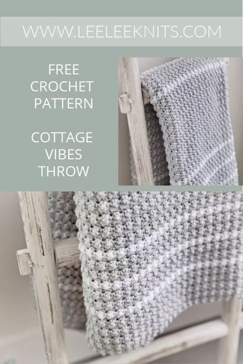 Cottage Vibes Crochet Throw Pattern - Leelee Knits Crochet Throw Blanket Pattern, Cottage Vibes, Crochet Throw Pattern, Throw Blanket Pattern, Crochet Throw Blanket, Manta Crochet, Crochet Throw, Crochet Motifs, Diy Interior