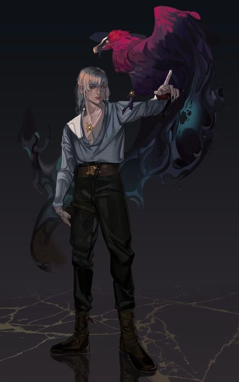 Modern Wizard Character Design, Dnd Villain Art, Dnd Warlock Art, Vampire Character Art Male, Modern Warlock, Dnd Villains, Dnd Elves, Oc Design, Character Inspiration Male