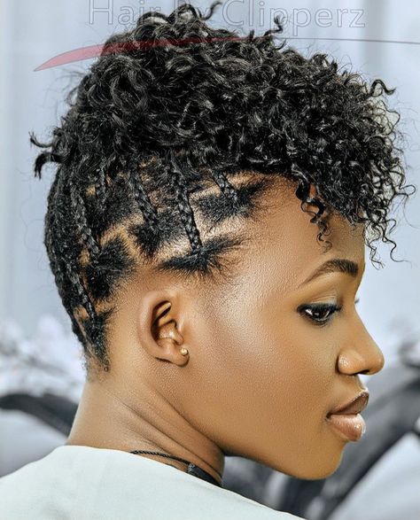 Yeboyebo Hairstyle, Half Box Braids, Short Natural Curls, Box Braids Updo, Hairstyle Ideas For Short Hair, Cute Hairstyle Ideas, Short Textured Hair, Haircut Design, Braids Updo