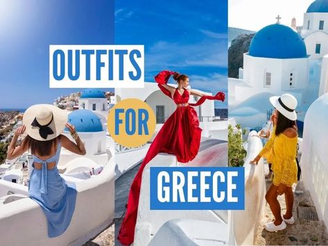 Santorini Fashion Style, Dress For Santorini, Greece Outfit Inspiration, Dresses To Wear In Greece, Santorini Outfits Summer, Greece Dress Photoshoot, Santorini Dress Photoshoot, Santorini Outfit Ideas Summer, Greece Style Outfits