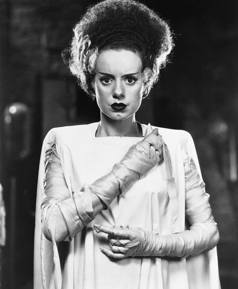 American Horror Coven, Bride Of Frankenstein Costume, Frankenstein Costume, Frankenstein Art, Horror Halloween Costumes, Lily Munster, Frankenstein's Monster, Old Hollywood Stars, Classic Horror Movies