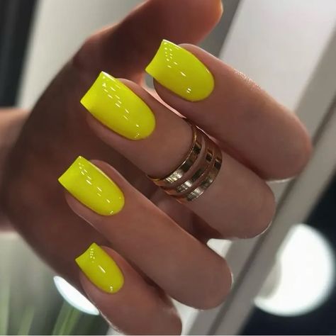 New In Package Neon Nail Colors, Neon Yellow Nails, Birthday Nail Designs, Yellow Nail, Neon Nails, Yellow Nails, Birthday Nails, Fabulous Nails, Color Street Nails