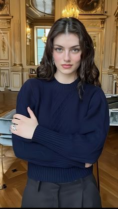 Zoia Mossour, Type Outfit, Elegant Face, Beautiful Curly Hair, Classy Photography, Model Aesthetic, Futuristic Fashion, Lily Collins, Men Fashion Casual Outfits