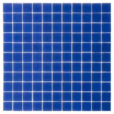 Square tile at Lowes.com: Search Results Living Room Tiles, Monochrome Palette, Mosaic Backsplash, Backsplash Designs, Glass Floor, Mosaic Flooring, Adhesive Tiles, Square Tile, Blue Tiles