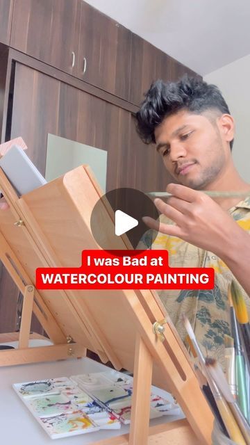 Advance Watercolor Painting, Fine Art Tutorials, Watercolour Easy Painting, Easy Watercolour Drawings, Cafe Watercolor, Easy Watercolour Painting, Jenna Rainey, Watercolor Portrait Tutorial, Earth Day Drawing