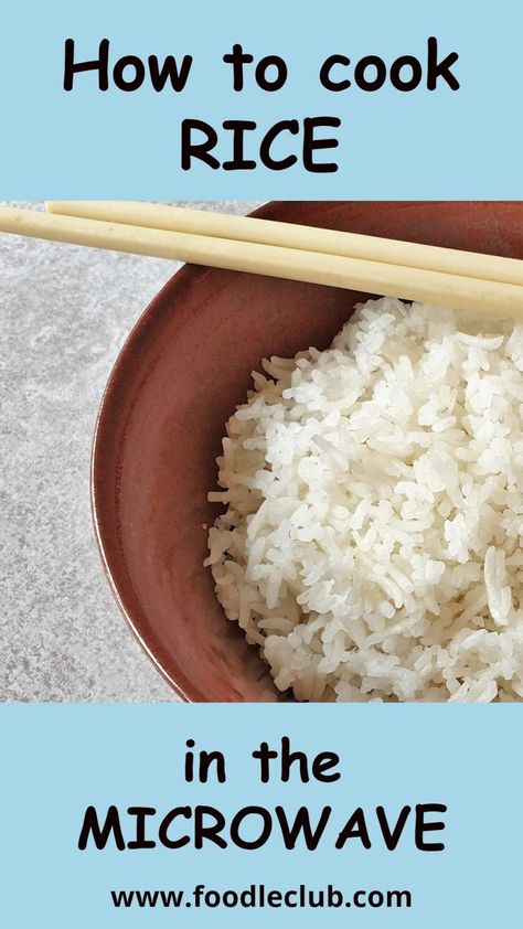 Complete instructions on how to cook rice in the microwave, light and fluffy every time. #perfectrice #rice #microwave Boiling Rice On Stove, Boil Rice On Stove, Perfectly Cooked Rice, Stovetop Rice How To Cook, Cooking Long Grain Rice On Stove, Long Grain Rice How To Cook, How To Cook Long Grain White Rice, How To Cook Rice On The Stove, Fufilling Food