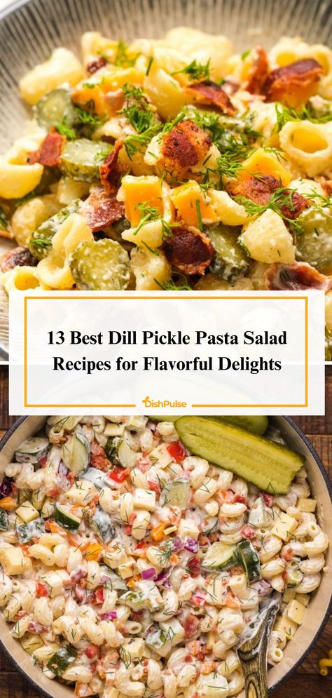 Experience flavorful delights with the 13 Best Dill Pickle Pasta Salad Recipes! From tangy twists to creamy classics, savor the zesty goodness of dill pickles in every bite. 🥒🍲✨ 


#DishPulse #DillPicklePastaPerfection #RecipeInspiration #SaladSeason #FoodieFaves #HomeCooking #PastaSaladMagic Pasta Dill Pickle Salad, Pasta Salad With Pickles, Dill Pickle Salad Recipe, Recipes With Dill, Borracho Beans Recipe, Dill Pickle Pasta Salad Recipe, Dill Pasta Salad, Dill Pickle Salad, Pickle Pasta Salad Recipe