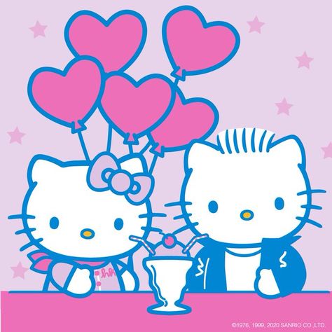 Hello Kitty And Dear Daniel, Dear Daniel, Korea Wallpaper, Hello Kitty Images, Hello Kitty Backgrounds, Happy Birthday Dear, Sweet Birthday, Cat Post, Hello Kitty My Melody