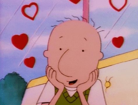 via GIPHY Doug Cartoon, Doug Funnie, Nickelodeon 90s, Morning Cartoon, 90s Cartoons, Cartoon World, Saturday Morning Cartoons, Cartoon Gifs, Love Memes