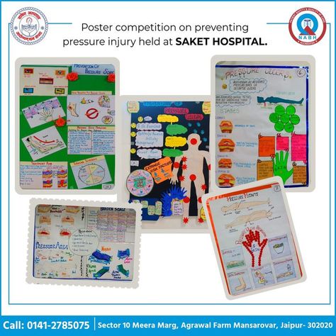 Poster competition on preventing pressure injury was held at Saket Hospital. Many children participated and showed their hidden talent on what they think on the given topic. It was a great interactive activity and was enjoyed by all. Pressure Injury Prevention Posters, Pressure Injury, Poster Competition, High Risk Pregnancy, Care Hospital, Center Of Excellence, Best Hospitals, Interactive Activities, Medical Services