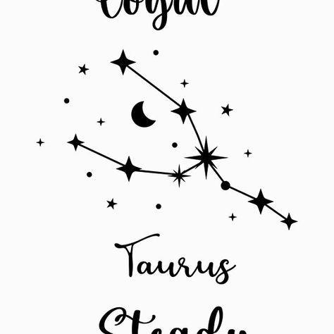 Taurus - Loyal and Steady Taurus Doodle, Image Cricut, Birthday Drawings, Hand Doodles, Zodiac Symbols, Art Boards, Poster Wall Art, Photographic Print, Zodiac Signs