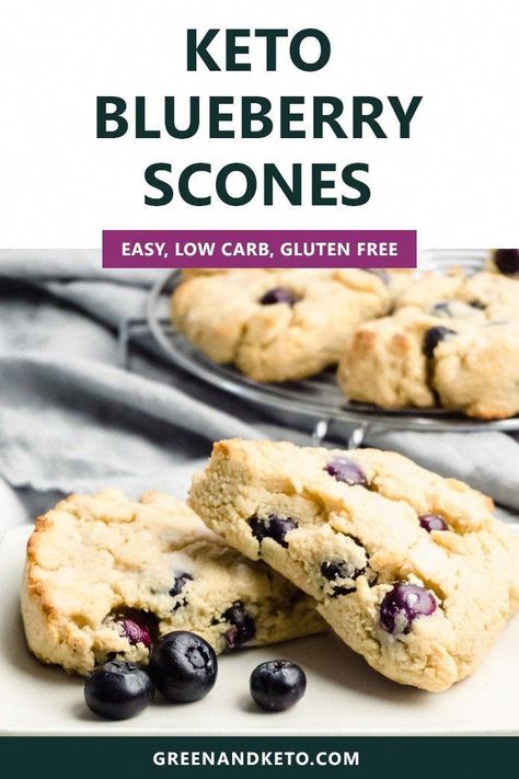 Keto Blueberry Scones, Blueberry Scones Easy, Keto Blueberry, Best Keto Bread, Scones Easy, Low Carb Low Sugar, Keto Friendly Desserts, Blueberry Scones, Best Low Carb Recipes