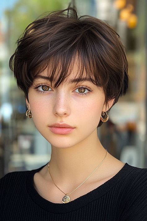 Haircuts For Short Necks For Women, Haircuts For Short Necks, Short Haircut Trendy, Short Hairstyle Women Asian, Short Feminine Haircut Round Face, Short Hairstyle Cute, Short Feminine Hair, Short Hair For Square Face, Short Hair Oval Face