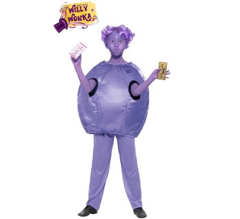 Violet Beauregarde Costume, Book Day Ideas, Roald Dahl Costumes, Roald Dahl Fancy Dress, Violet Beauregarde, Willy Wonka Costume, World Book Day Ideas, Children's Book Week, Great Costume Ideas