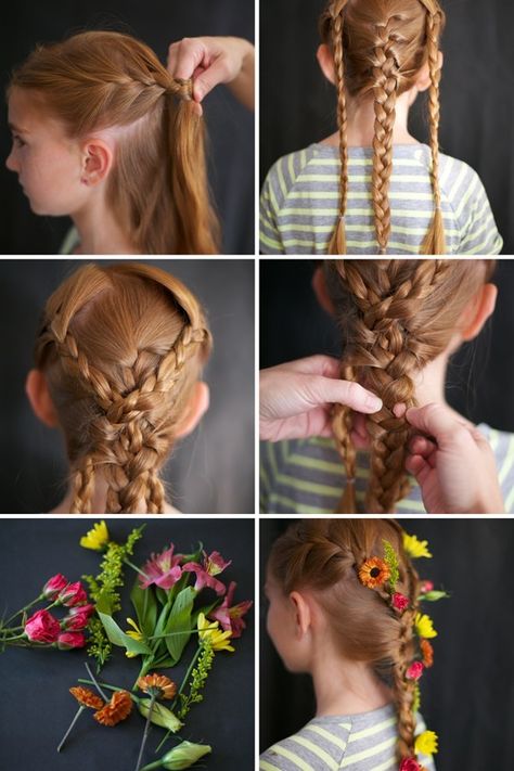 Rapunzel’s embellished braid | Community Post: 7 Easy Hair Tutorials Even Disney Princesses Would Envy Disney Hairstyles, Princesa Rapunzel Disney, Disney Princess Hairstyles, Disney Hair, Rapunzel Hair, Hair Tutorials Easy, Princess Hairstyles, Hair Tutorials, Peinados Faciles