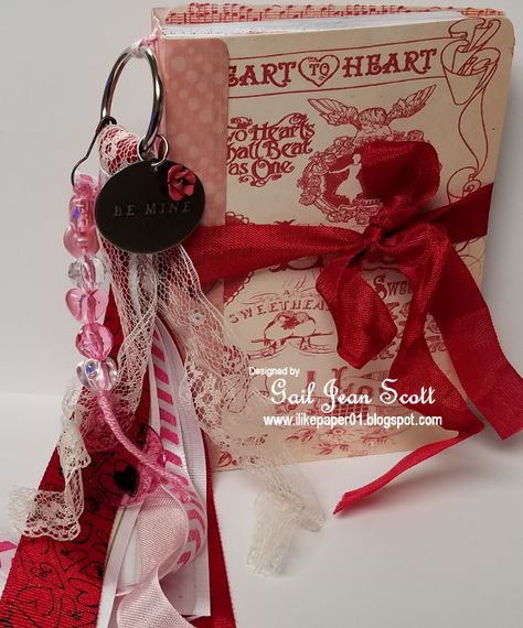 Love Junk Journal, Valentine Junk Journal Ideas, Valentines Junk Journal, February Junk Journal, Valentine Journal, Bead Dangles For Junk Journals, Junk Journal January 2024, Junk Journal Ideas, Lgb Junk Journal