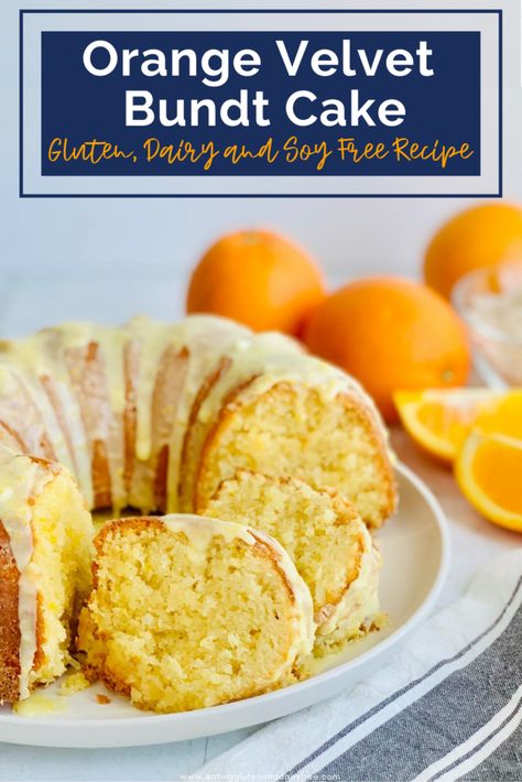 Easy Orange Pound Cake, Orange Flavoured Cake, Orange Bundt Cake Recipe, Orange Pound Cake Recipe, Whole Orange Cake, Orange Bundt Cake, Orange Pound Cake, Orange Dessert, Almond Pound Cakes