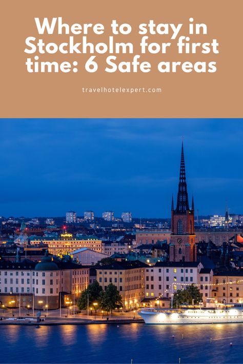 in this article, I will help you to find safe places to stay in Stockholm for first-timers and tourists. I’ll provide you with my recommendation for the best and safest areas to stay in Stockholm, along with a helpful map and the best hotels in Stockholm for all budgets. Best Hotels In Stockholm, Sweden Trip, Easter Vacation, Hotel Stockholm, Stockholm Travel, Visit Stockholm, Family Friendly Hotels, Sweden Travel, Student Accommodation