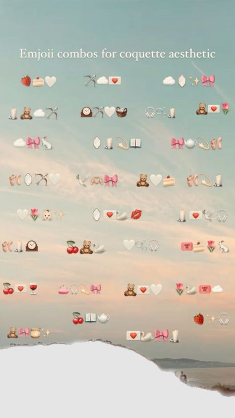 #emojisaesthetic #emojis #coquetteaesthetic Sweet Emoji Combinations, Strawberry Emoji Combo, Purple Emoji Combinations, Red Emoji Combinations, Combo Emoji, Emojis Aesthetic, Purple Emoji, Emojis Combinations, Aesthetic Emoji