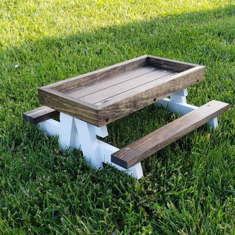 Chicknic Table Chicken Picnic Table Farmhouse Style | Etsy Farmhouse Coop, Chicken Picnic Table, Chicknic Table, Chicken Coop Accessories, Coop Accessories, Original Farmhouse, Chicken Coop Decor, Diy Chicken Coop Plans, Chicken Toys