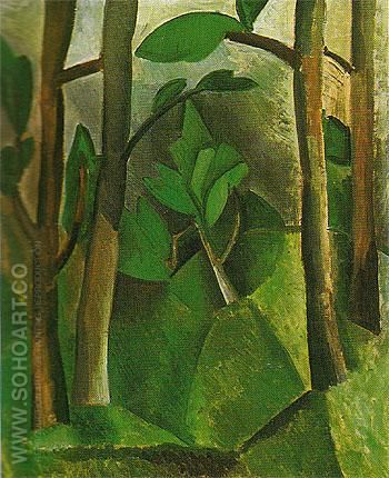 Pablo Picasso - Landscape 1908 Pablo Picasso Cubism, Picasso Cubism, Cubist Movement, Pablo Picasso Art, Art Picasso, Pablo Picasso Paintings, Picasso Paintings, Spanish Painters, Picasso Art