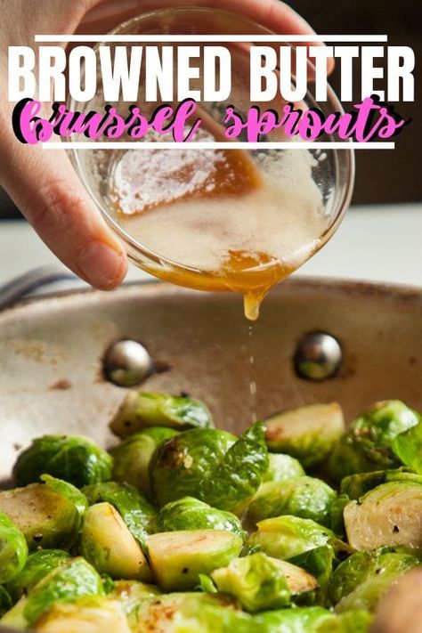 Sauteed brussel sprouts with browned butter Make Ahead Thanksgiving, Sauteed Brussel Sprouts, Summer Meal Ideas, Comfort Food Dinners, Easy Comfort Food Dinners, Healthy Comfort Food Recipes, Southern Cooking Recipes, Buttered Vegetables, Sprout Recipes