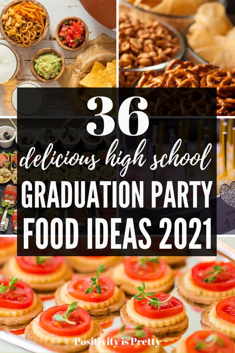 Healthy Graduation Party Food, Graduation Party Treats Ideas, Best Food For Graduation Party, Graduation Food Bar Ideas, Graduation Party Snack Table, Foods For Graduation Parties, Graduation Snacks Ideas, Outdoor Graduation Party Food Ideas, Snacks For Graduation Party