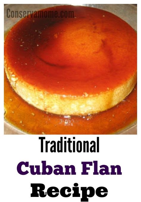 Cuban Flan Recipe Flan Cubano, Cuban Flan Recipe, Cuban Flan, Cuban Desserts, Cuban Dishes, Cuban Cuisine, Flan Recipe, Spanish Dishes, Dessert Dips