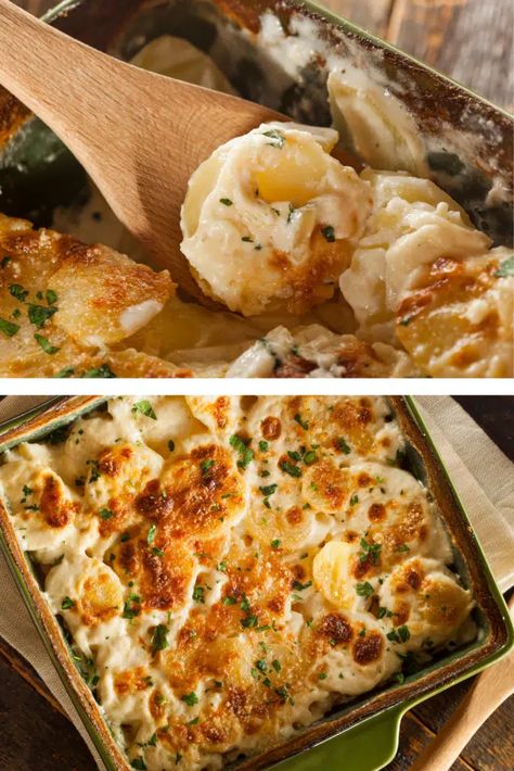 Ina Garten Scalloped Potatoes - Half-Scratched Ina Garten Scalloped Potatoes, Potato Nutrition Facts, Scallop Potatoes, Potatoes Dauphinoise, Layered Potato, Ina Garten Recipes, Creamed Potatoes, Baked Turkey, Gruyere Cheese