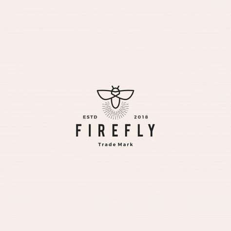 Firefly Logo Design, Tattoo Firefly, Firefly Logo, Bug Logo, Firefly Tattoo, Dragonfly Logo, Logo Hipster, Science Icons, Bug Tattoo