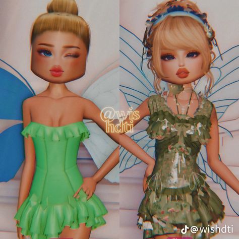 Aka Dress, Tinkerbell Dress, Dti Ideas, Dti Fits, Aesthetic Roblox Royale High Outfits, Dti Outfits, Royal Outfits, Movies Outfit, Roblox Fits