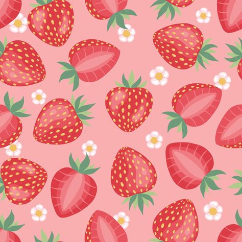 Strawberry Athestic, Strawberry Background Wallpapers, Strawberry Cute Art, Strawberry Background Aesthetic, Strawberry Widget, Strawberry Artwork, Strawberry Wallpaper, Strawberry Background, Strawberry Cute