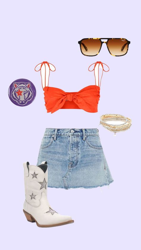 #clemson #tigers #gameday #football #fashion #ootd #outfit #aesthetic #outfitinspo #preppy Clemson Game Day Outfits, Uva Gameday, Clemson Gameday Outfit, Auburn Gameday Outfit, Clemson Gameday, Auburn Gameday, Clemson Outfits, Rush Week Outfits, Gameday Fits