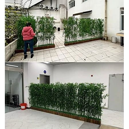 Plant Privacy Wall, Bamboo Privacy Fence, Indoor Outdoor Room, Yard Crashers, Privacy Partition, Bamboo Privacy, Wall Divider, Privacy Wall, Greenery Wall