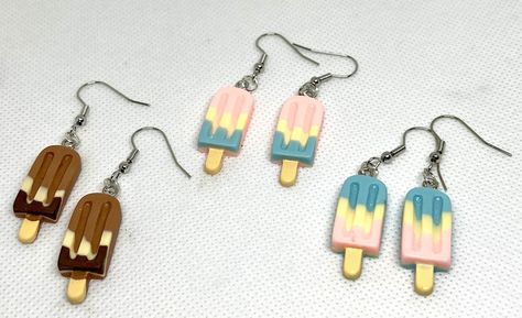 Unmissable deal! Colorful Fun Fashion Popsicle Earrings - Unique Summer Fun Jewelry, now at an incredible price of $12.00! Grab it now! #HandmadeDainty #JewelryCasual #PinkBlue #FunCuteUnique #FashionTrendy #IceCreamEarrings #SummerPopsicleFun #ColorfulDangle #SummerFun #HandmadeDangle Colorful Popsicles, Popsicle Earrings, Fun Jewelry, Earrings Unique, Fun Fashion, Popsicles, Cute Earrings, Unique Earrings, Summer Outfit