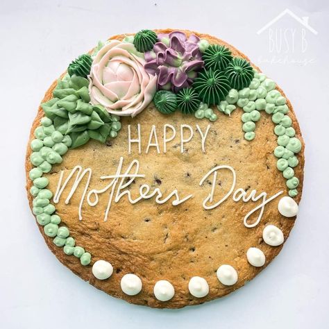 Mother’s Day Baked Goods Idea, Teacher Appreciation Cookie Cake, Mothers Day Treats To Sell, Mothers Day Sheet Cake, Mother’s Day Baked Goods, Minecraft Cookie Cake, Mother’s Day Baking, Mothers Day Cookie Cake, Mother’s Day Cakes